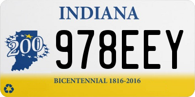 IN license plate 978EEY