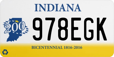 IN license plate 978EGK