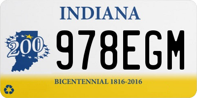 IN license plate 978EGM
