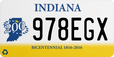 IN license plate 978EGX