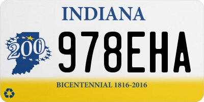 IN license plate 978EHA