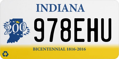 IN license plate 978EHU