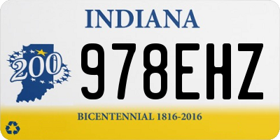 IN license plate 978EHZ