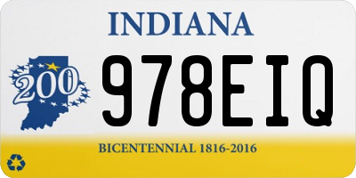 IN license plate 978EIQ