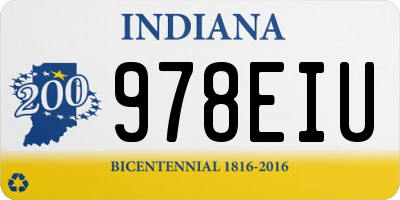 IN license plate 978EIU