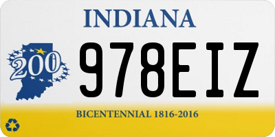 IN license plate 978EIZ