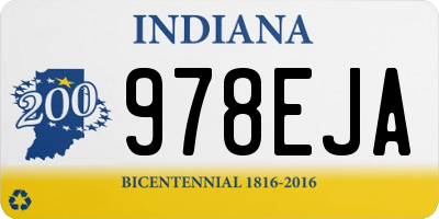IN license plate 978EJA