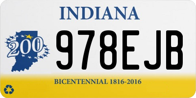 IN license plate 978EJB