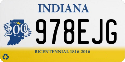 IN license plate 978EJG