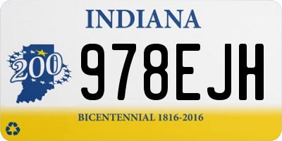 IN license plate 978EJH