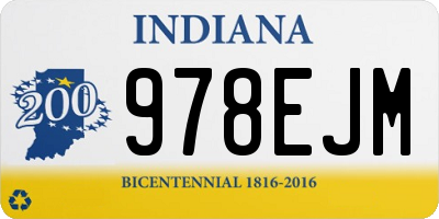 IN license plate 978EJM