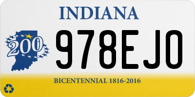 IN license plate 978EJO