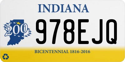 IN license plate 978EJQ