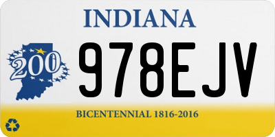 IN license plate 978EJV