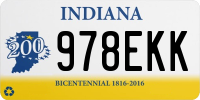 IN license plate 978EKK