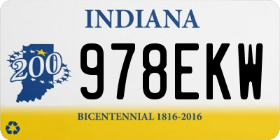 IN license plate 978EKW