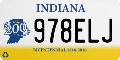 IN license plate 978ELJ