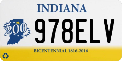 IN license plate 978ELV