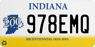 IN license plate 978EMQ