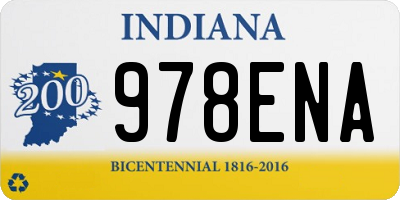 IN license plate 978ENA