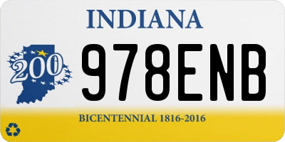 IN license plate 978ENB
