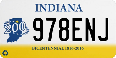 IN license plate 978ENJ