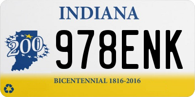 IN license plate 978ENK