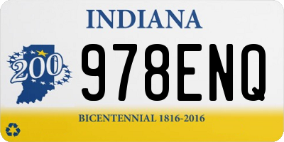 IN license plate 978ENQ