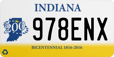 IN license plate 978ENX