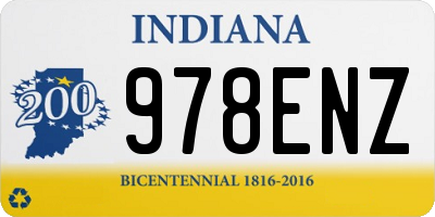 IN license plate 978ENZ