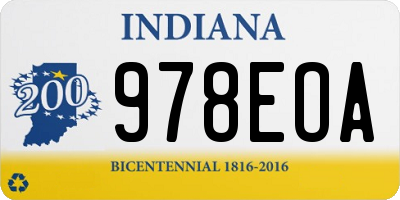 IN license plate 978EOA