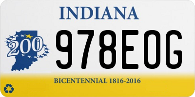 IN license plate 978EOG