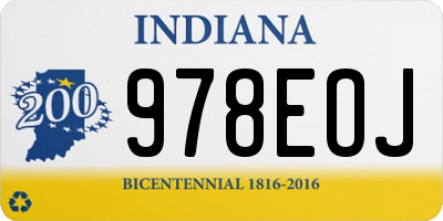 IN license plate 978EOJ