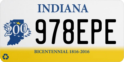 IN license plate 978EPE
