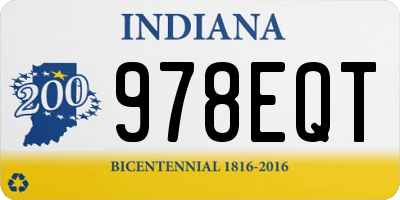 IN license plate 978EQT