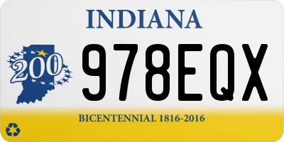 IN license plate 978EQX