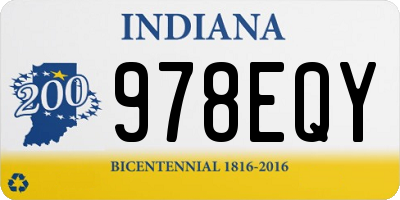IN license plate 978EQY