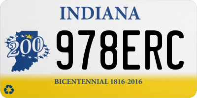 IN license plate 978ERC