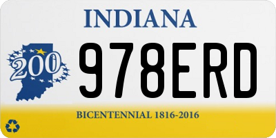 IN license plate 978ERD