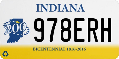 IN license plate 978ERH