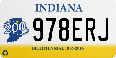 IN license plate 978ERJ