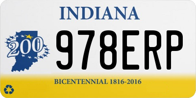 IN license plate 978ERP