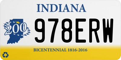 IN license plate 978ERW
