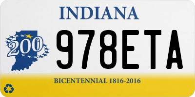 IN license plate 978ETA