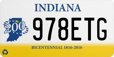 IN license plate 978ETG