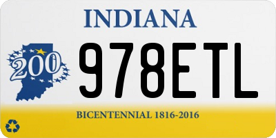 IN license plate 978ETL