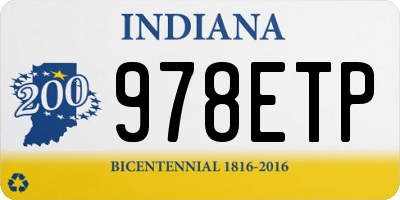 IN license plate 978ETP