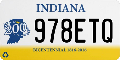 IN license plate 978ETQ