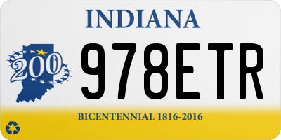 IN license plate 978ETR