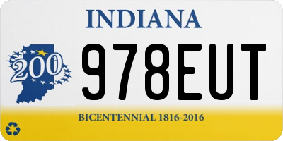 IN license plate 978EUT